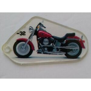 Harley Davidson Pinball Game Motorcycle Keychain Original Promo Retro #32